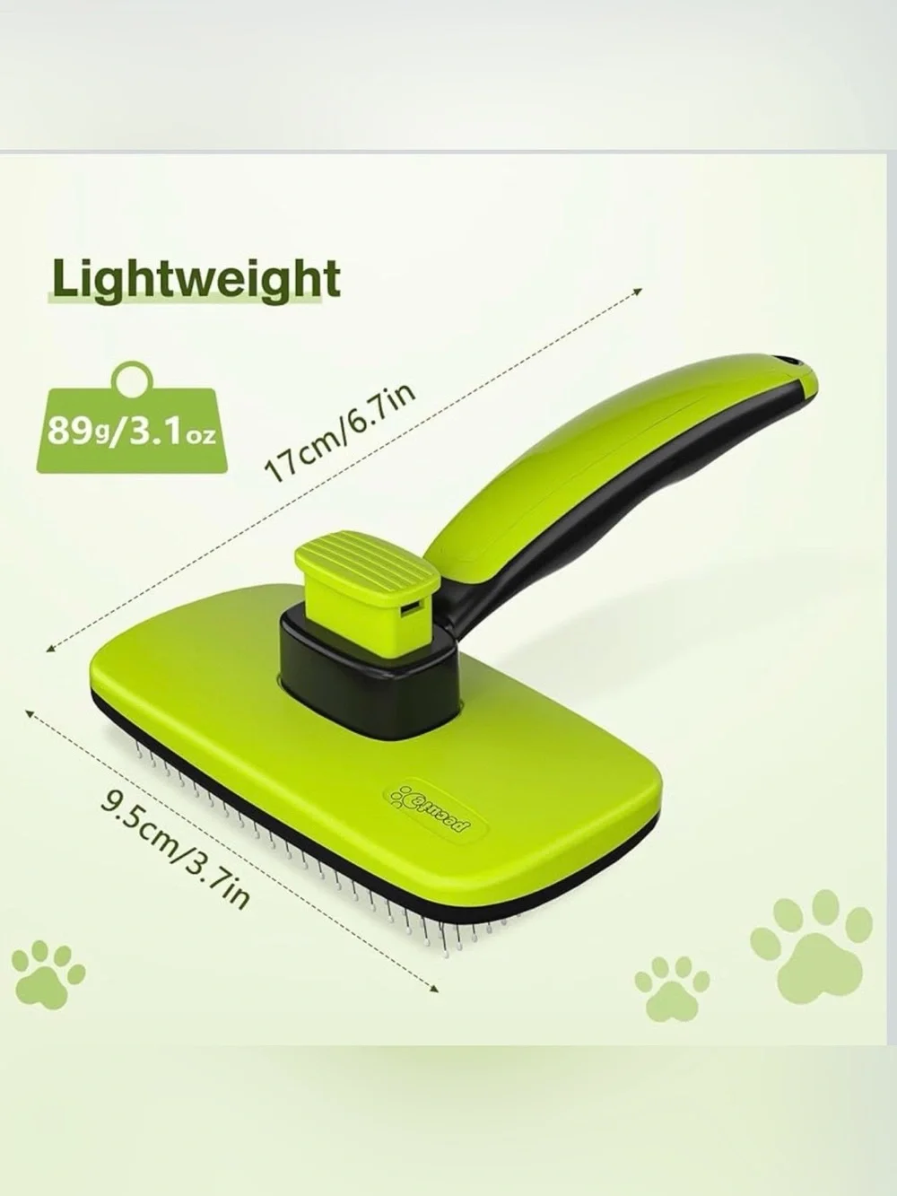 🐕🐈 Pecute Self-Cleaning Slicker Brush for Dogs & Cats